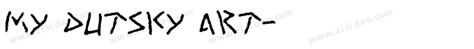My Dutsky Art字体转换